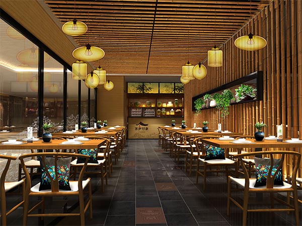 跟濟南公裝公司來做餐廳背景墻!